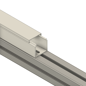 65-000-0 MODULAR SOLUTIONS PLASTIC CONDUIT<br>38MM X 38MM 45 GRAY 6.5'